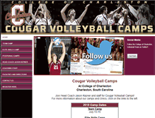 Tablet Screenshot of cougarvolleyballcamp.com